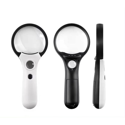 80mm 3X 3 LED Illuminated Magnifying Glass