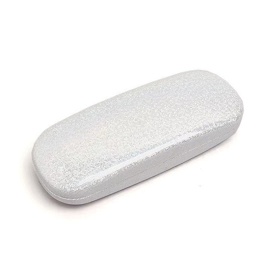 Glitter Hard Shell Glasses Case (White)