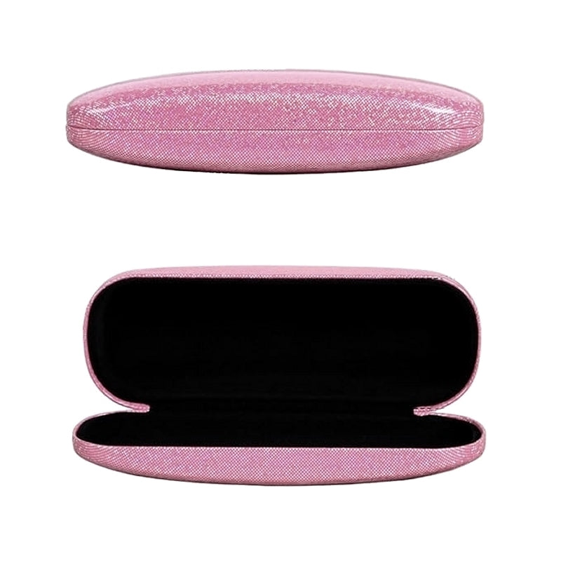 Glitter Hard Shell Glasses Case Pink Blind As A Bat Reading Glasses