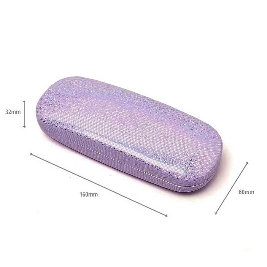 Glitter Hard Shell Glasses Case (Purple)