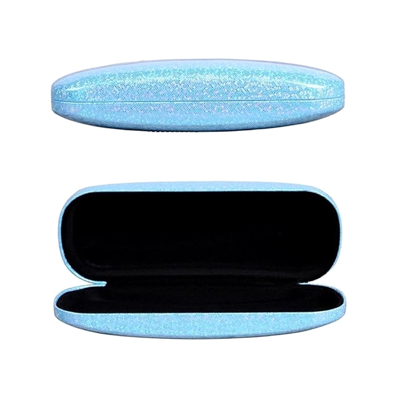 Glitter Hard Shell Glasses Case (Blue)