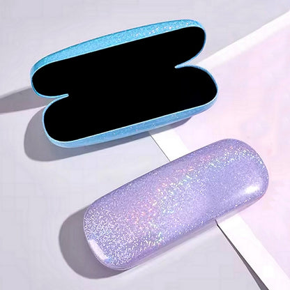 Glitter Hard Shell Glasses Case (Blue)