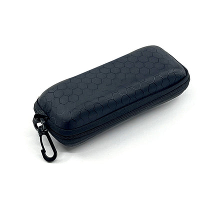 "Honeycomb" Pattern Rigid Zipper Case (With Clip)