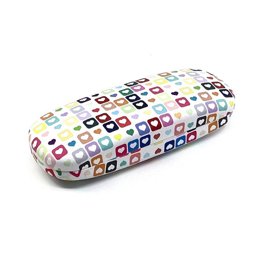 Hearts Hard Shell Glasses Case