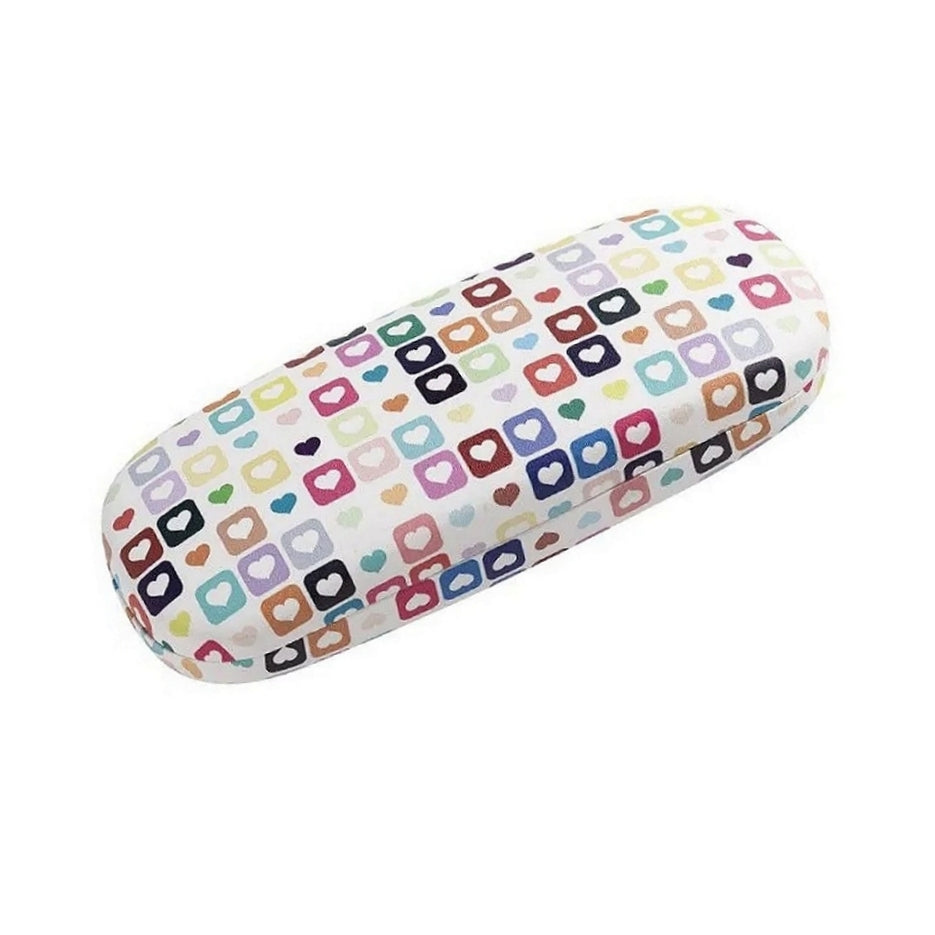 Hearts Hard Shell Glasses Case