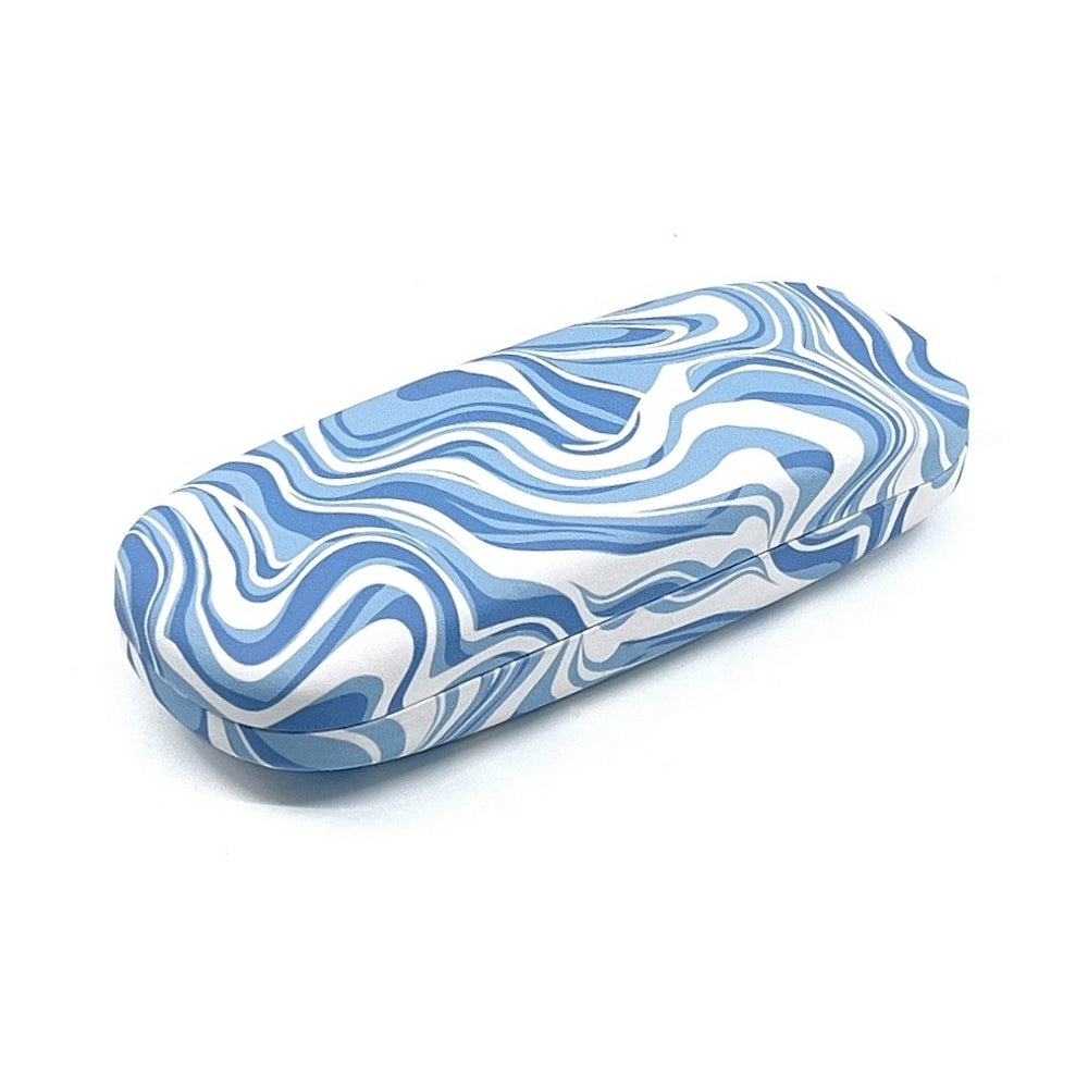 Blue Swirl Hard Shell Glasses Case