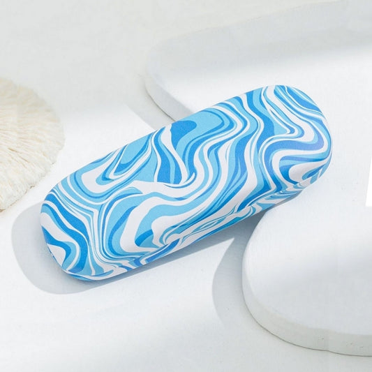 Blue Swirl Hard Shell Glasses Case