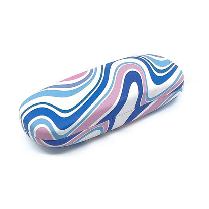 Blue/Pink Swirl Hard Shell Glasses Case