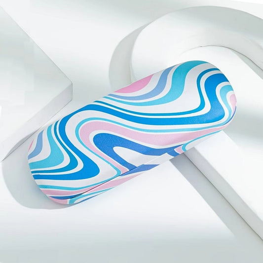 Blue/Pink Swirl Hard Shell Glasses Case