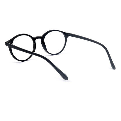 Round Magnified Reading Glasses R109 (Matte Black)