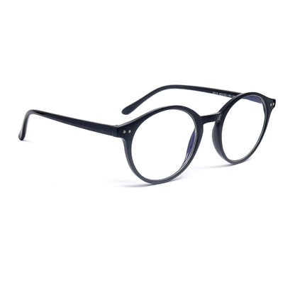 Round Magnified Reading Glasses R109 (Matte Black)