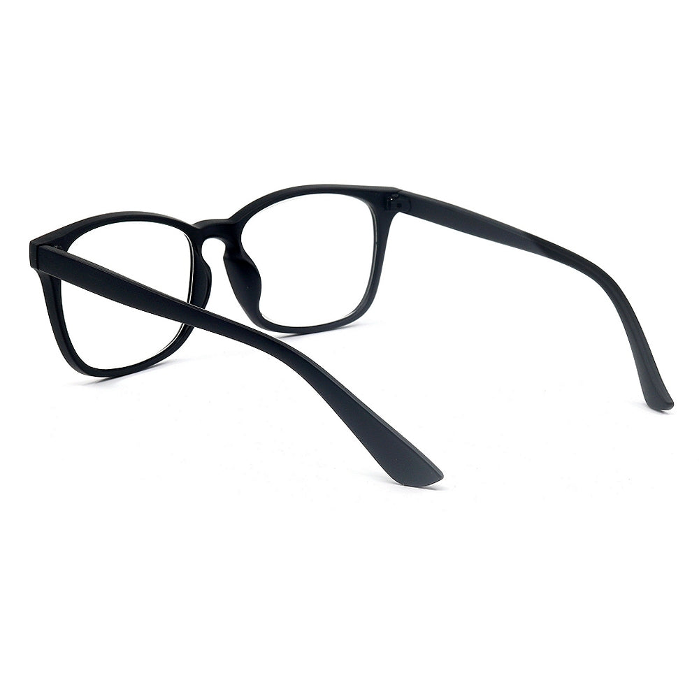 Square Magnified Reading Glasses R106 (Matte Black)