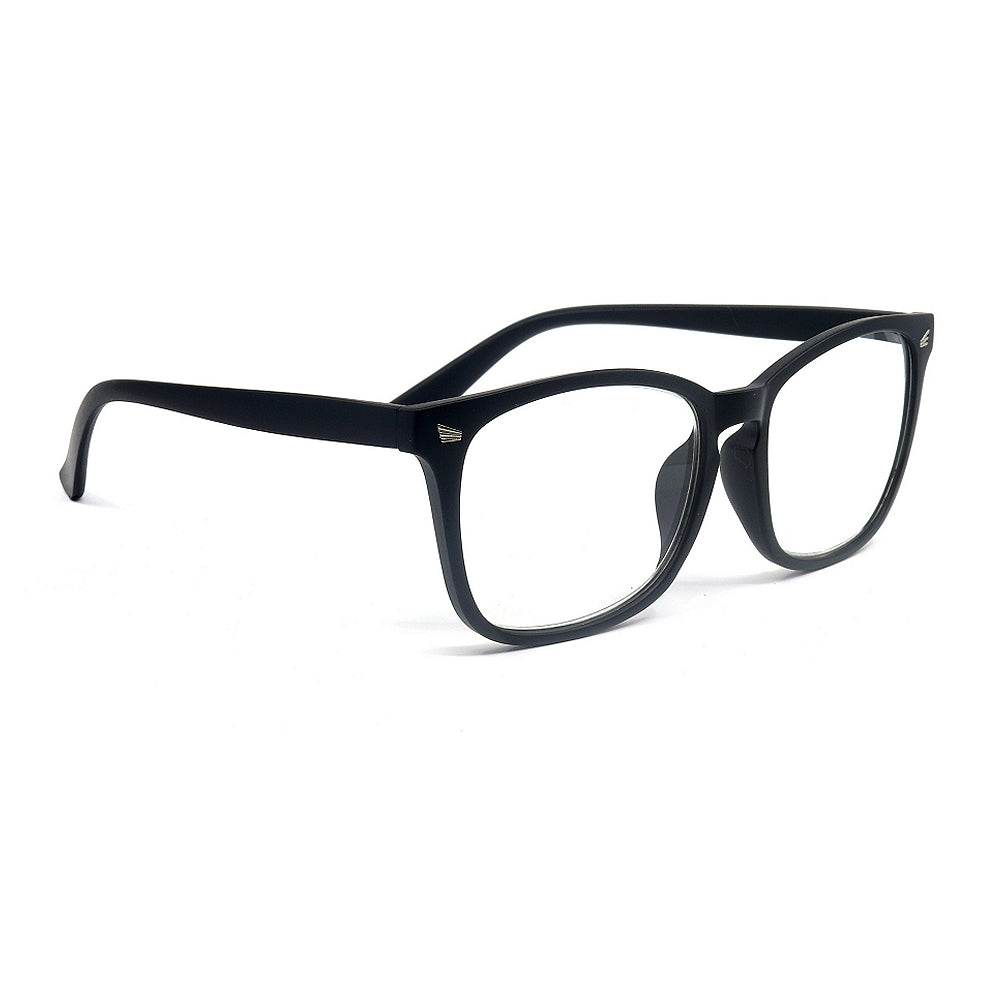 Square Magnified Reading Glasses R106 (Matte Black)