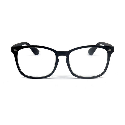 Square Magnified Reading Glasses R106 (Matte Black)