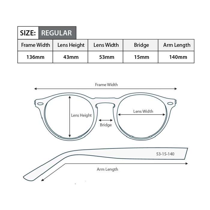 Square Magnified Reading Glasses R069