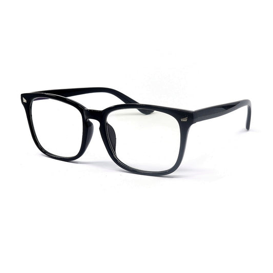 Square Magnified Reading Glasses R072 (Gloss Black)