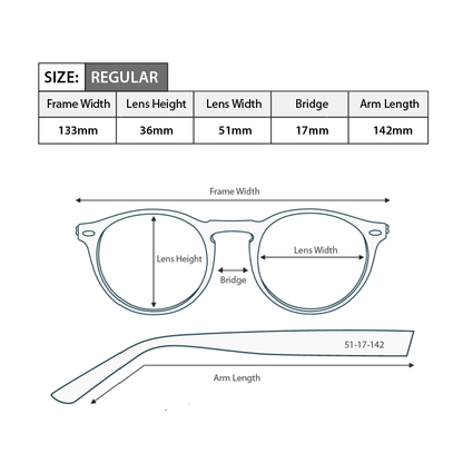 Oval Magnified Reading Glasses R090